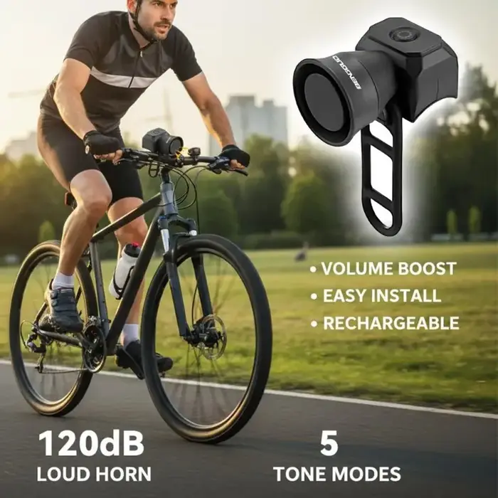 Klaxon de vélo électrique rechargeable 120 dB