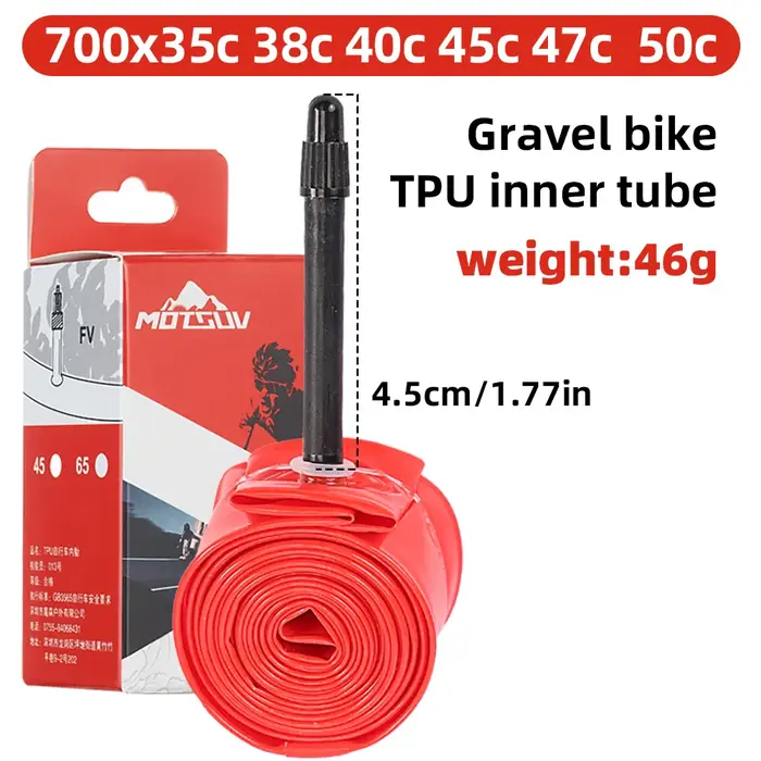 Chambre à air TPU 700C GRAVEL pour vélo de route