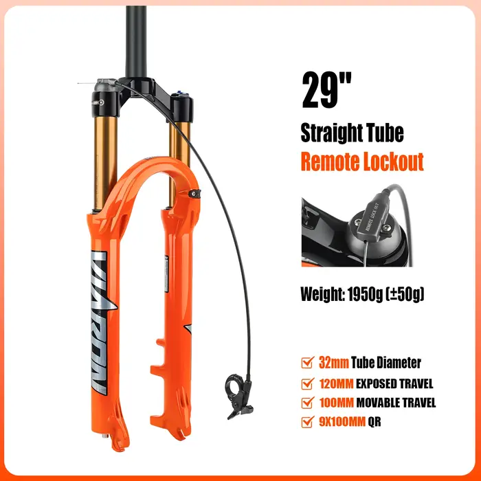 Fourche de vélo à suspension pneumatique