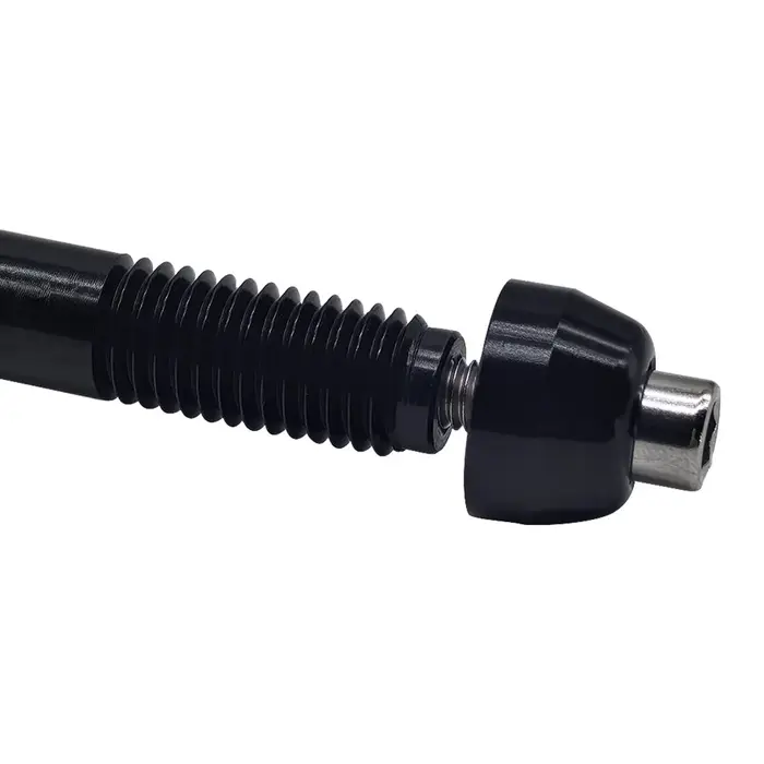 Axe traversant pour vélo d'entraînement 12x142-148mm en alliage d'aluminium usiné CNC pour cyclisme en salle P1.0 P1.5 P1.75