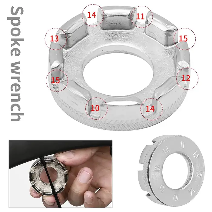 Clé à rayons de vélo, outils de cyclisme