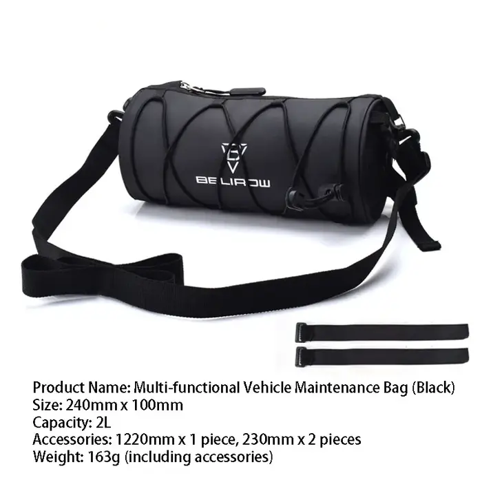 Sac de guidon de vélo 2L 5L, sac avant de vélo, sac à bandoulière, sac de rangement avec bandoulière