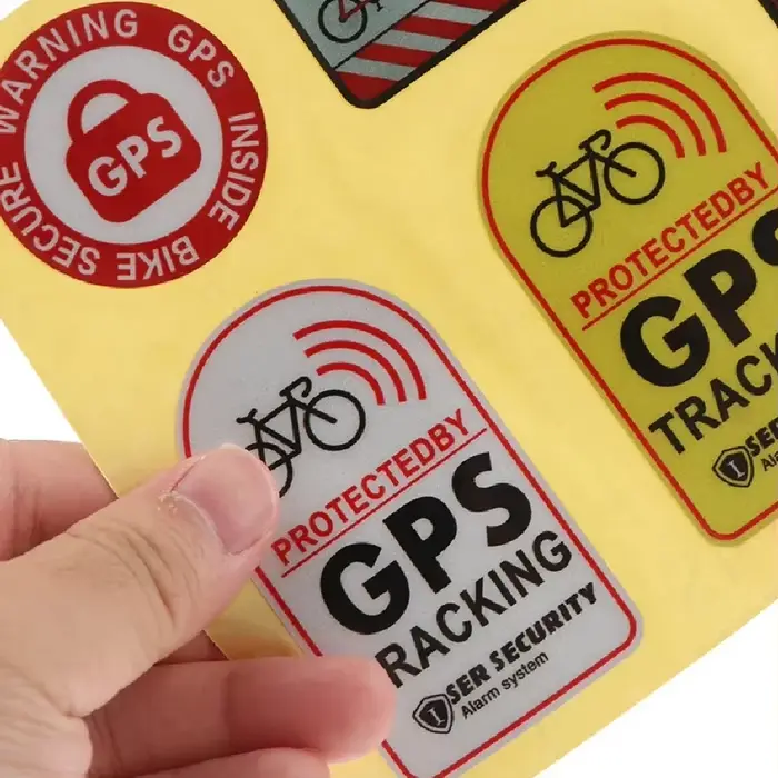 1 ensemble d'autocollants GPS pour vélo