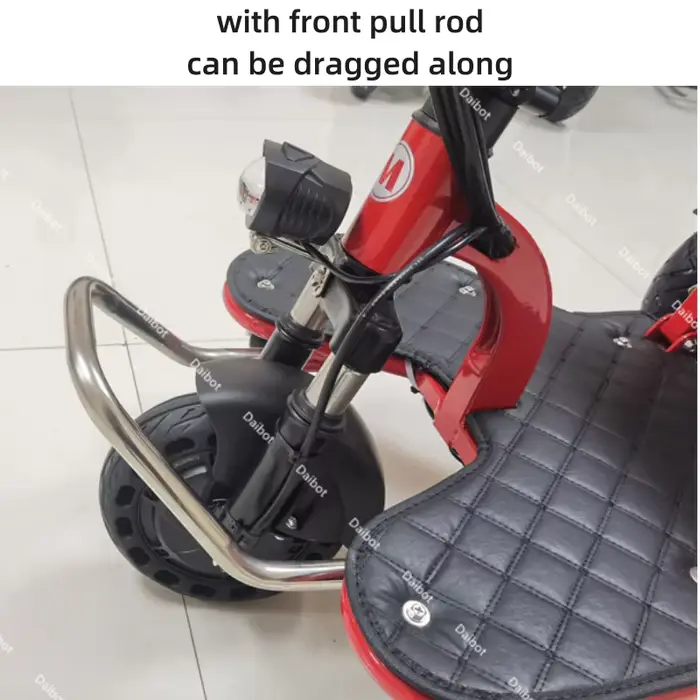 Tricycle électrique pliant pour Scooter de mobilité de voyage adulte avec batterie amovible serrure antivol 700W