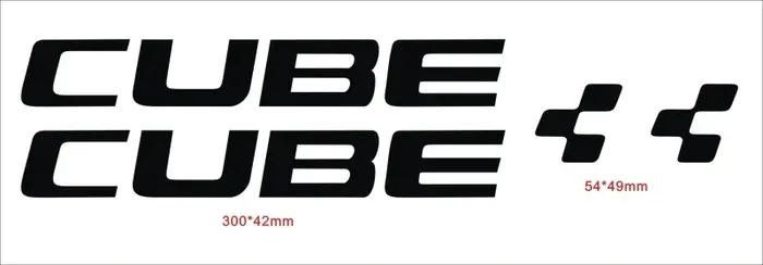 Autocollants décoratifs pour cadre de vélo CUBE