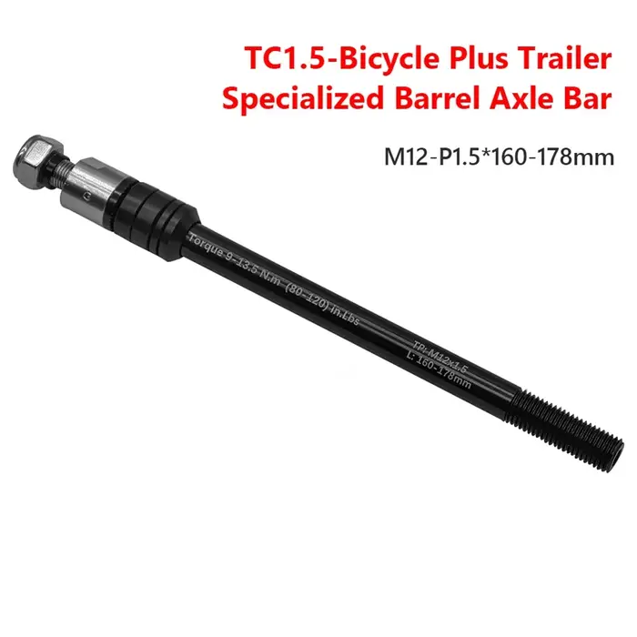 Remorque de vélo à axe traversant 160-178mm remorque de chargement enfant remorque à travers l'axe e
