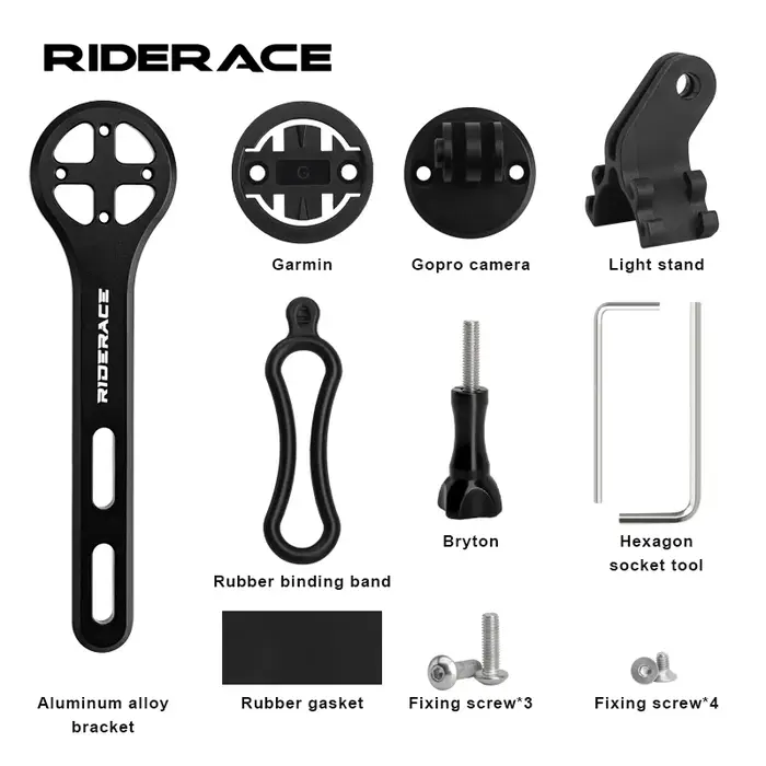 Support d'ordinateur de vélo CNC en alliage d'aluminium