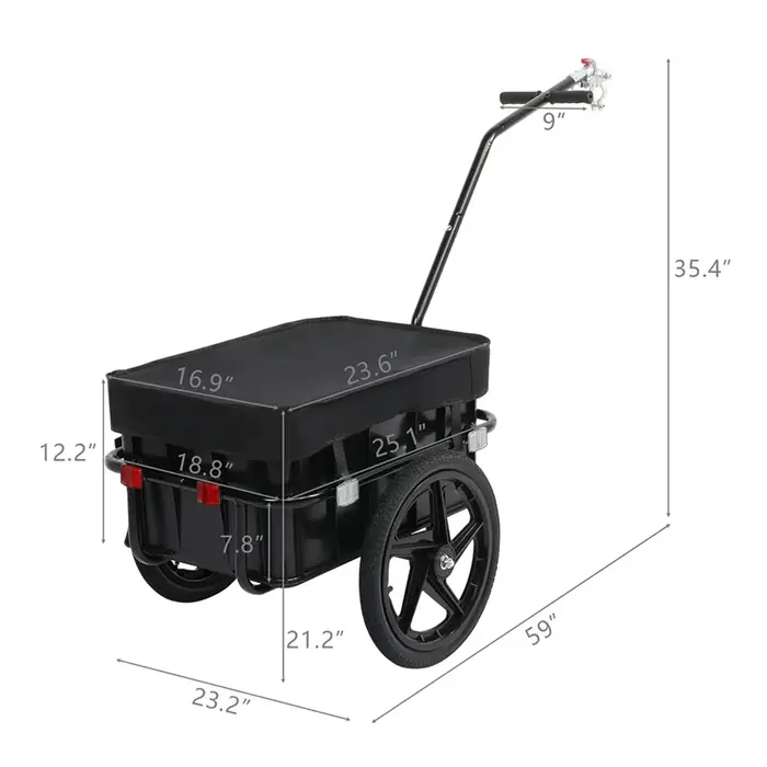 ALWAYSME-Remorque pour vélo, remorque cargo