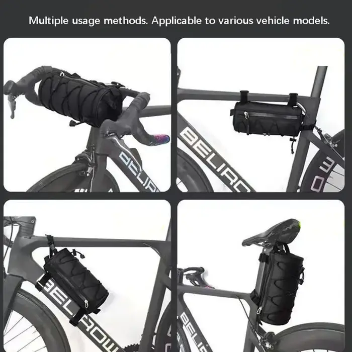Sacoche de vélo multifonctionnelle portable pour cadre avant