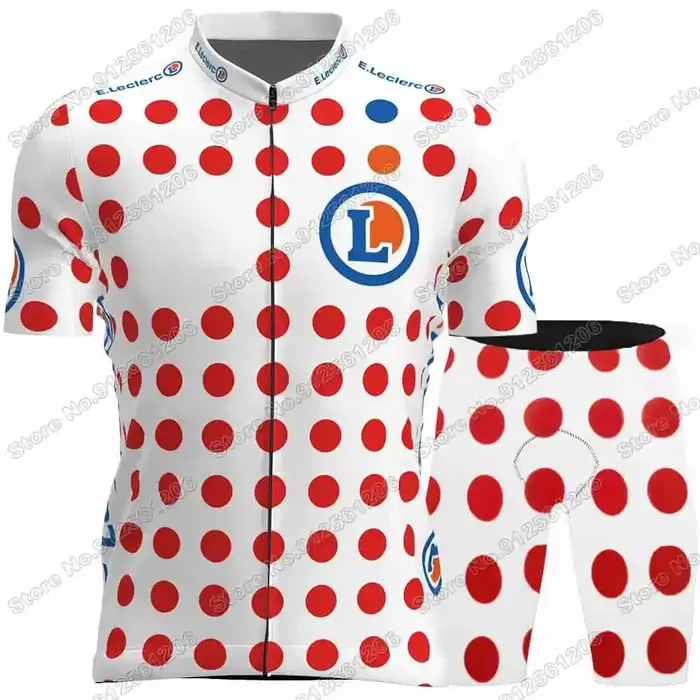 Ensemble maillot de cyclisme homme femme été polyester et Lycra avec coussinet gel respirant style Tour de France 2026