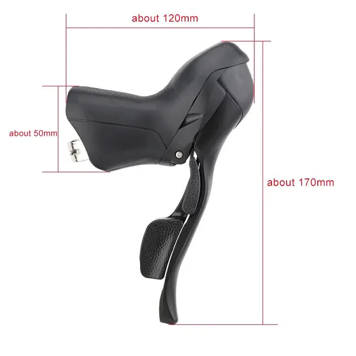 MicroNEW-Manette de vitesse de vélo de route, leviers de frein, dérailleur avant pour Shimano, 2x7, 