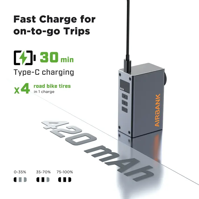 Mini pompe à vélo électrique