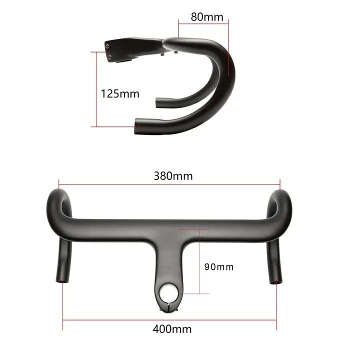 Pas d'étiquette intégré guidon vélo route soutien OD2 28.6/31.8mm cintre vélo de route en carbone r