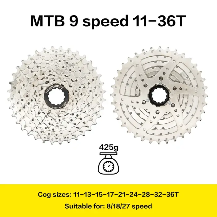 ThinkRider – Cassette de vélo de montagne, vitesse 8, 9, 10, 11 vitesses, pignon de roue libre pour 
