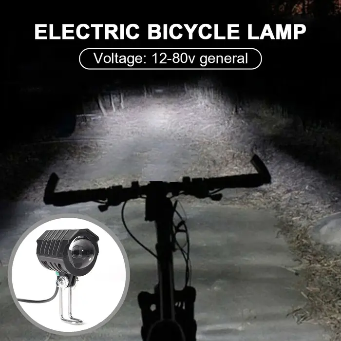 Phare avant 2 en 1 pour vélo et moto électrique