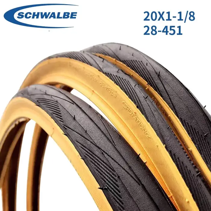 Schwalbe-Pneus filaires pour vélo BMX One 451, 20 pouces, 20x1, 1/8, psi 115