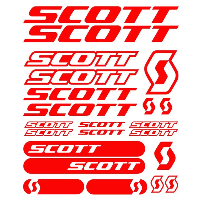 22 pièces pour SCOTT BIKE autocollants vinyle montagne cyclisme vtt
