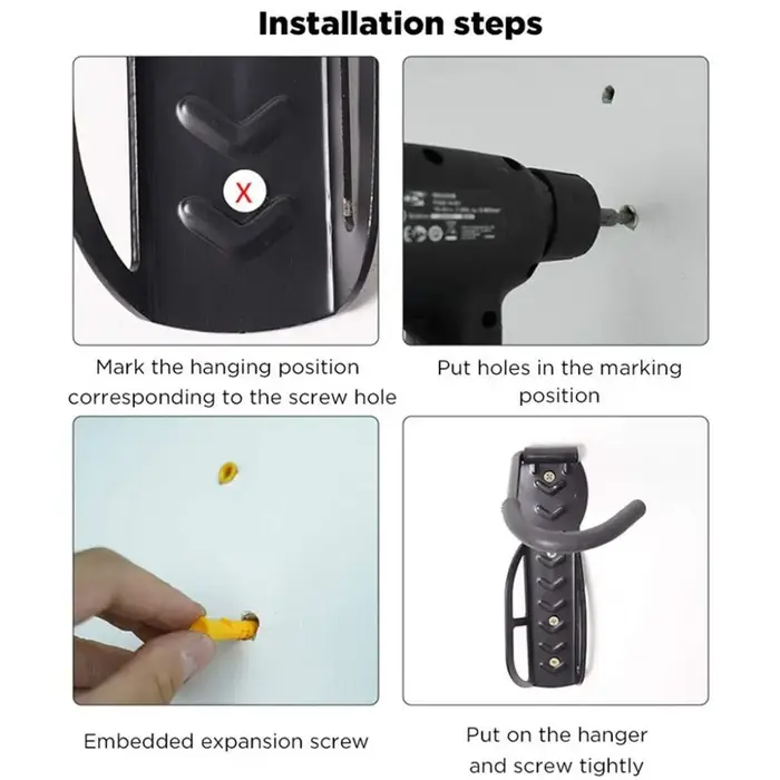 Ensemble de supports muraux pour Scooter électrique