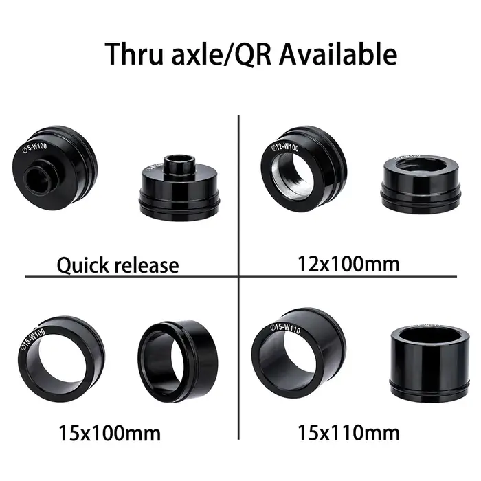 Support de fourche QR à travers l'axe