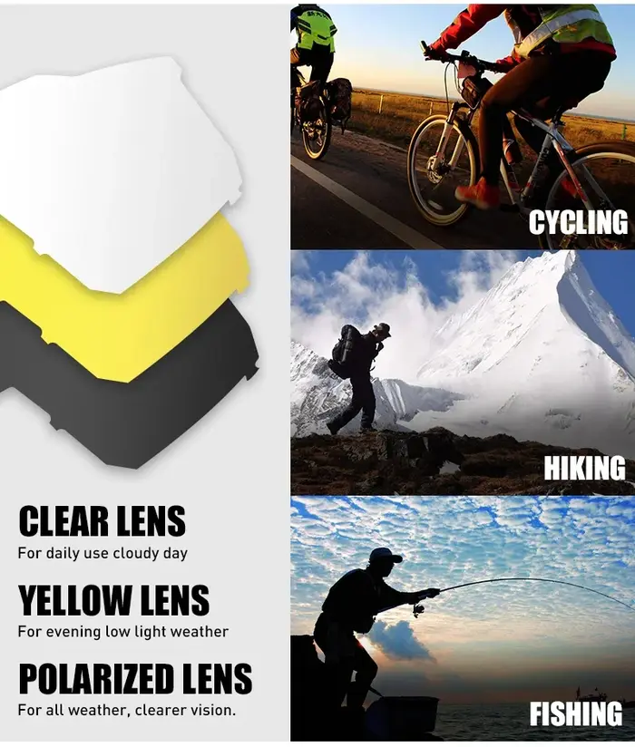 4 lentilles hommes femmes lunettes de cyclisme polarisées Sport vtt