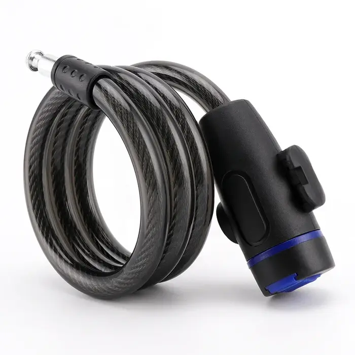 Antivol de chaîne robuste pour moto et vélo en métal avec 2 clés pour une sécurité maximale et un renforcement
