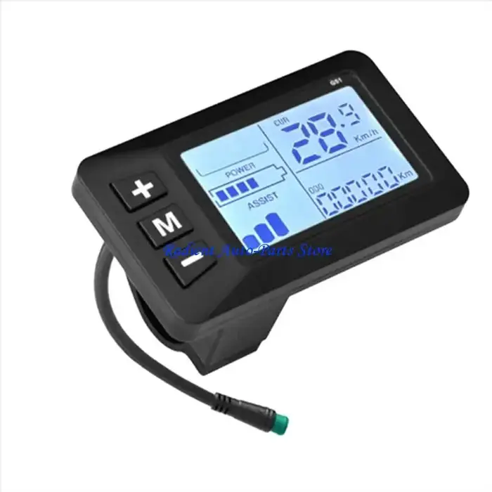 Compteur vitesse LCD T3EF G51 pour scooter électrique vélo avec connecteur étanche
