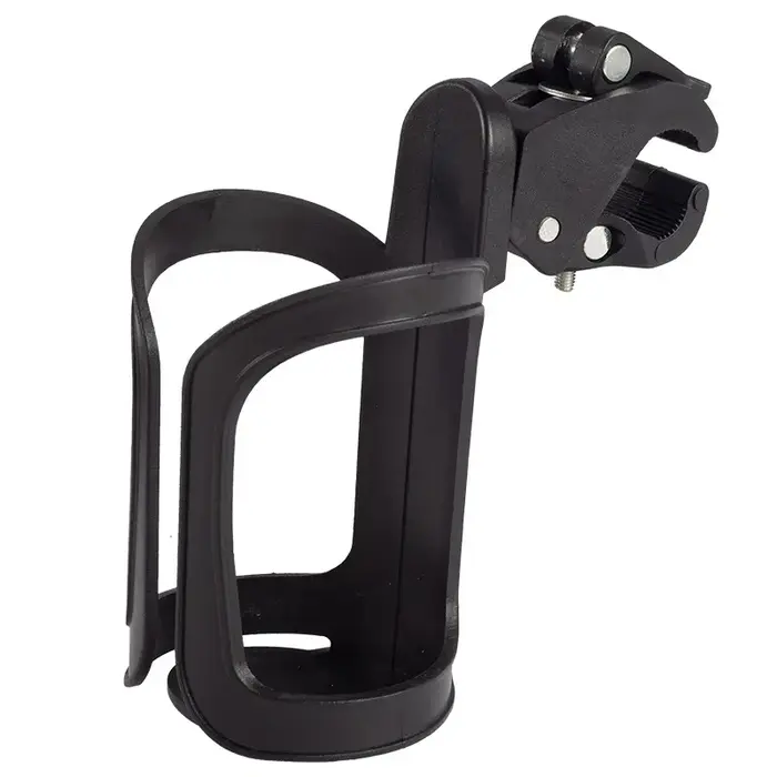 Porte-bouteille d'eau réglable pour poussette - 360 ° Cage de vélo rotative pour accessoires