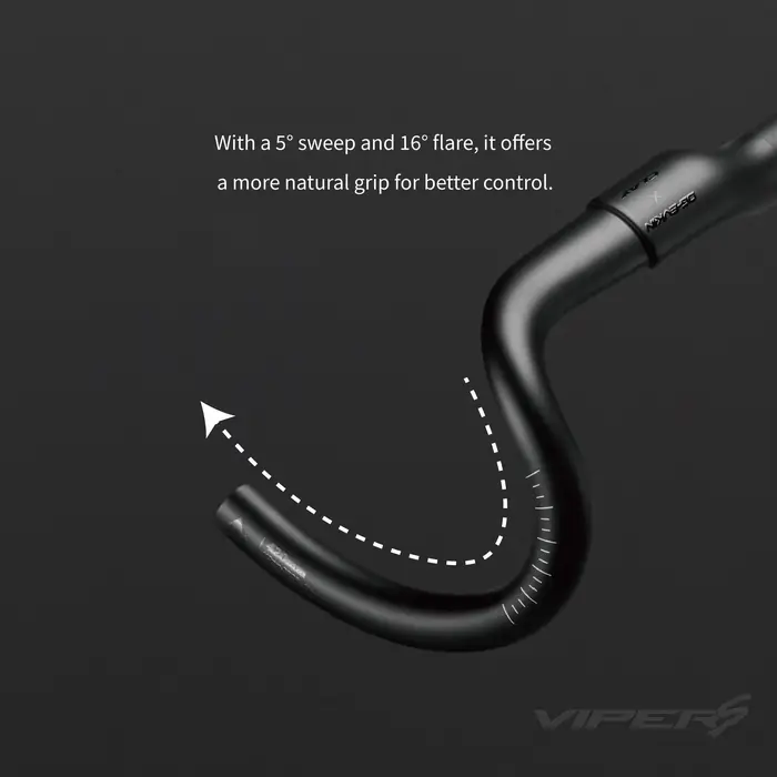 Guidon de vélo de gravier OG-EVKIN VIPERS Carbon Gravel Handlebar