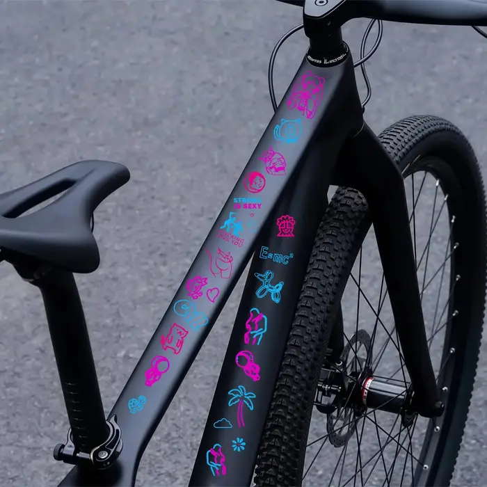 Autocollants de vélo Graffiti colorés