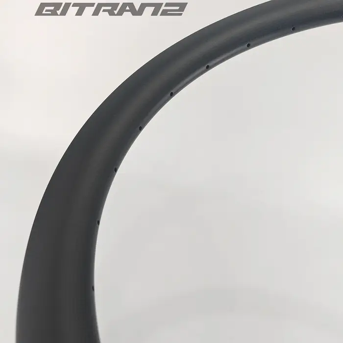 Jantes de vélo de route 700c en carbone 33mm 27mm de large 40/45/50/55/60mm de profondeur Frein à disque/à jante Tubeless Hook Hookless UD 3K 12K