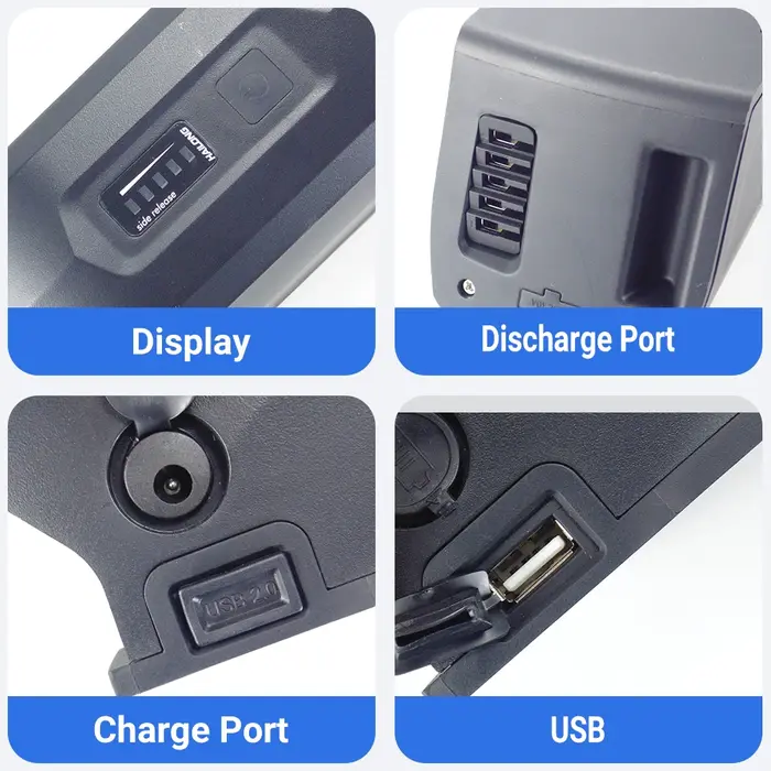 Batterie de vélo électrique Huffy 36V Hailong 10.4Ah 12Ah 14Ah