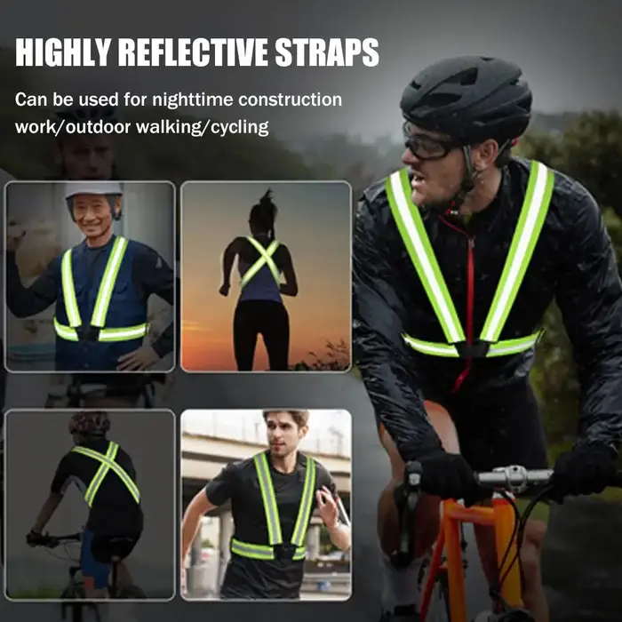 Gilet de sécurité à bande réfléchissante pour cyclisme