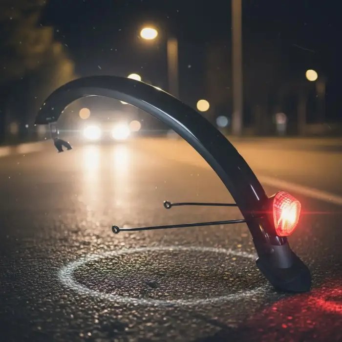 Ensemble de garde-boue pour vélo pliant de 20 pouces, protection contre l'eau, ensemble de garde-boue noir facile à installer, garde-boue pour vélo pour temps pluvieux