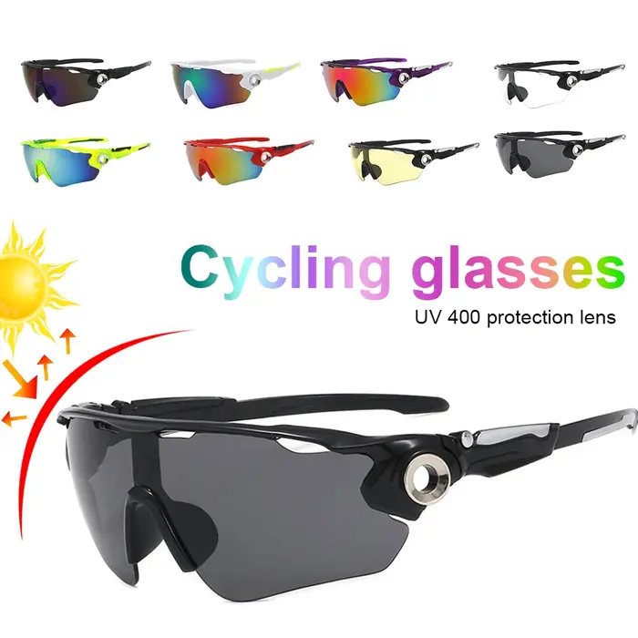 Lunettes de cyclisme 8 couleurs lunettes de soleil de sport de plein air hommes femmes lunettes de c