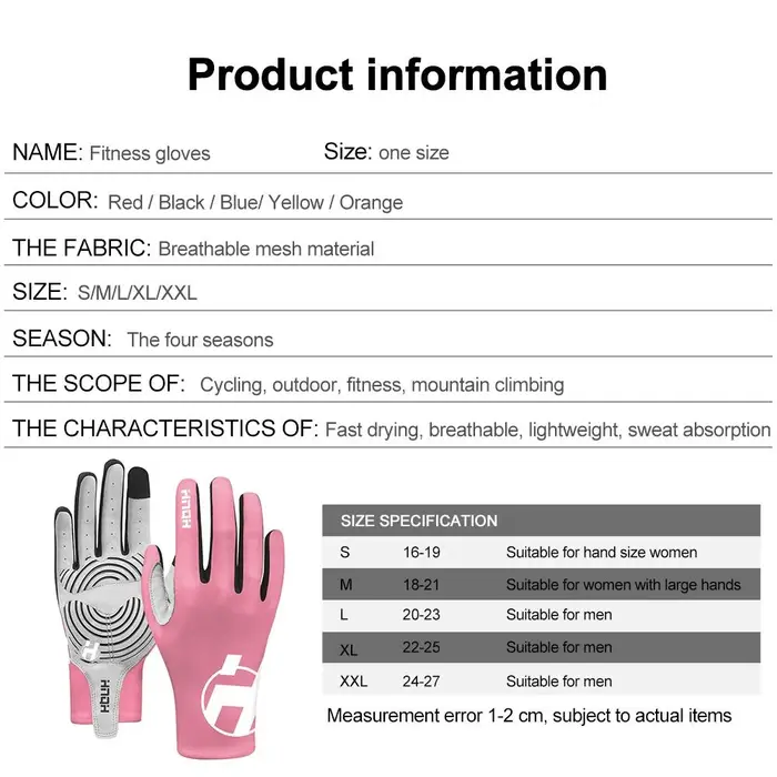 Gants de cyclisme à doigts complets en tissu Lycra, mitaines longues antidérapantes pour vélo, équip