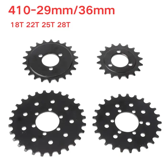 Pignon de chaîne 410 18T/22T/25T/28T