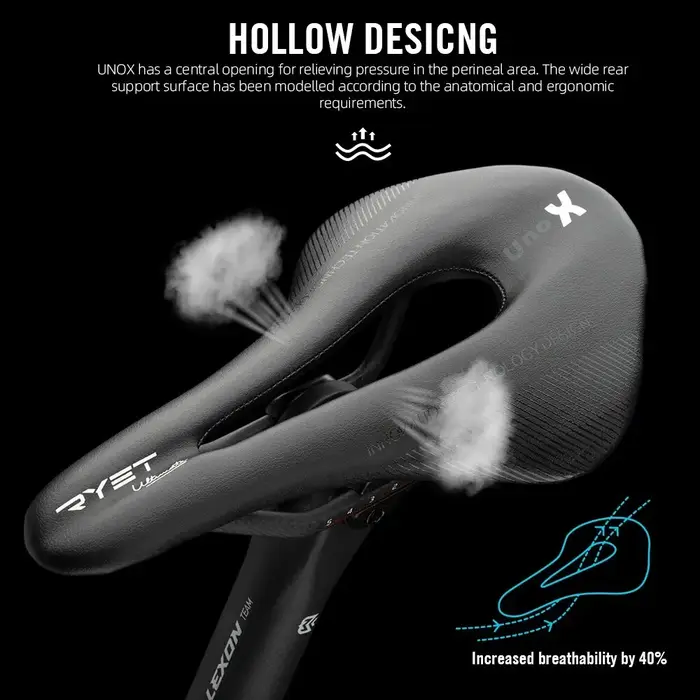 RYET Carbone Selle De Vélo Ultra Léger En Cuir