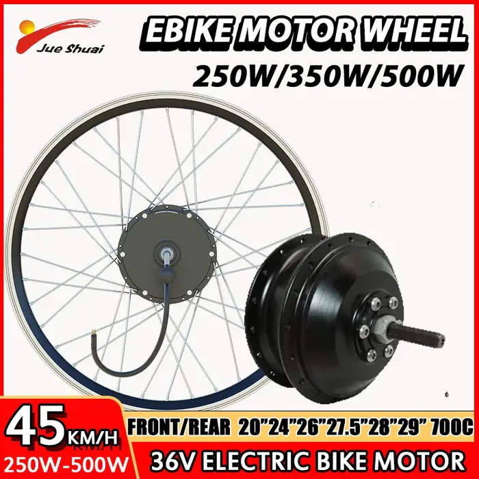 Moteur de roue de vélo électrique 36V 250W 350W 500W