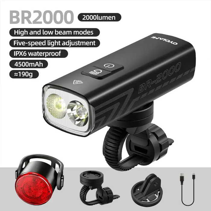 2000 Lumens CYCLAMI vélo phare