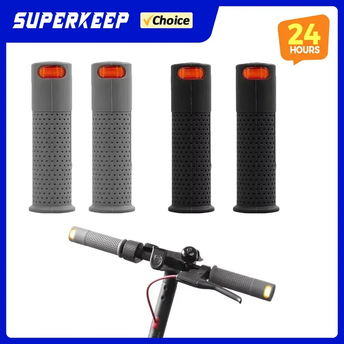 Poignée de guidon avec clignotants ou feu arrière pour trottinette électrique Ninebot Max G30 ES1 ES2 ES3 ES4, poignées de guidon avec feux clignotants