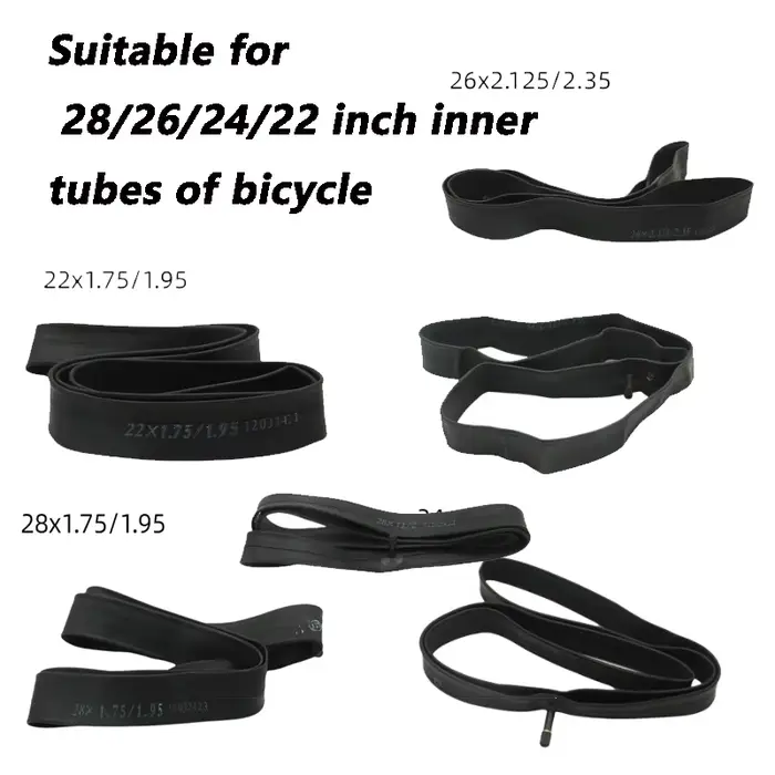 Convient pour vélo 12/22/24/26/28x/1.50/1.95/1.75/2.125 pouces chambre à air