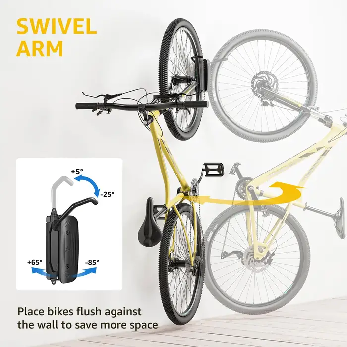 Support mural pivotant pour vélo