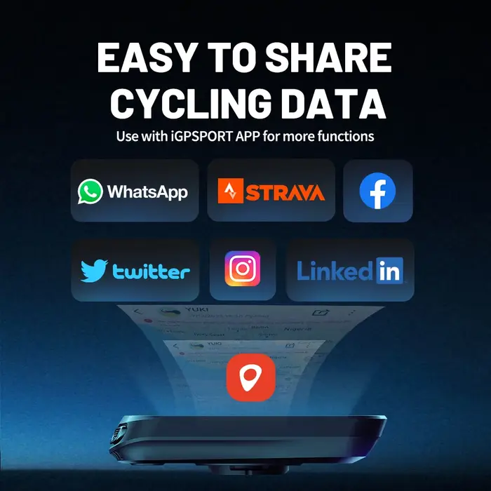 IGPSPORT BCS100S ordinateur de vélo BLE ANT + 2.6 pouces IPX7 type-c 40H autonomie de la batterie rétro-éclairage
