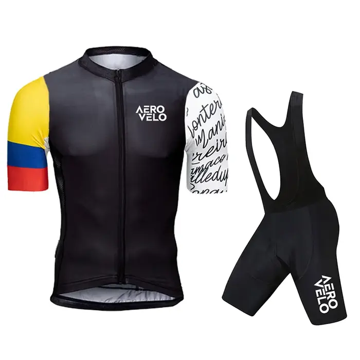 Ensemble Maillot Manches Courtes et Cuissard Cycliste Homme 2026 AERO VELO – Tenue de Cyclisme d'Été