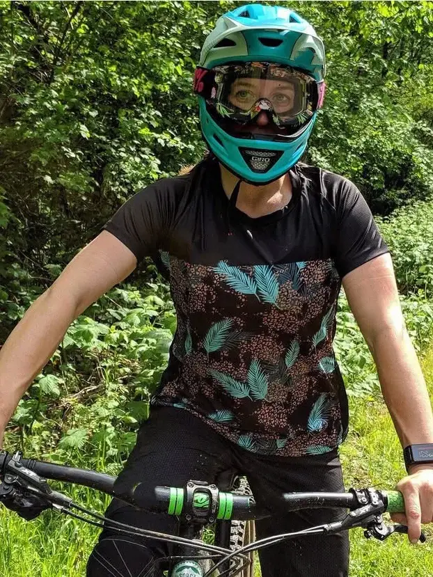 Maillot de cyclisme à manches courtes pour femmes