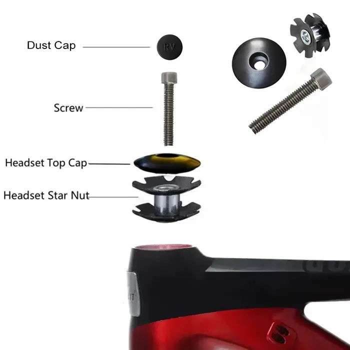 Fourche de vélo écrou étoile
