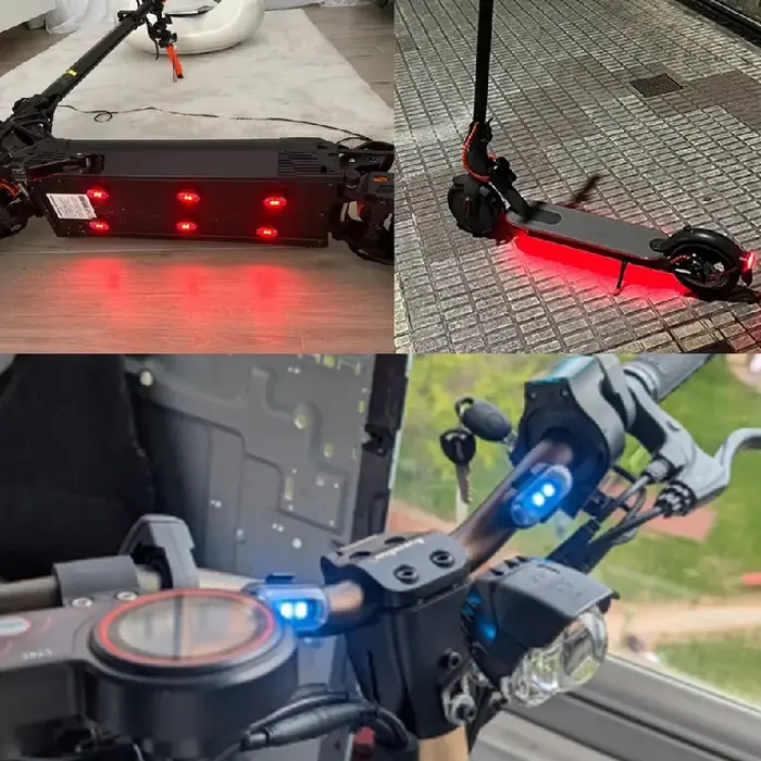 Feux stroboscopiques LED RGB pour scooter, feux de positionnement LED sans fil pour vélo, accessoires d'éclairage d'avertissement pour avions, hélicoptères