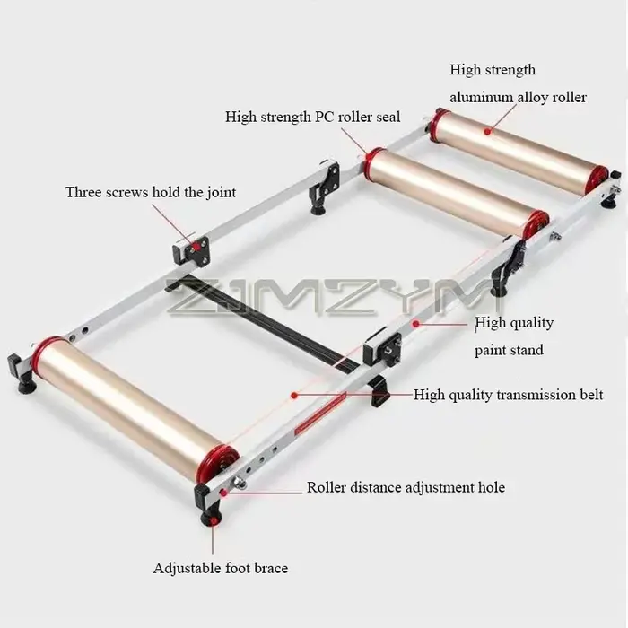 Plate-forme de vélo pliable et silencieuse