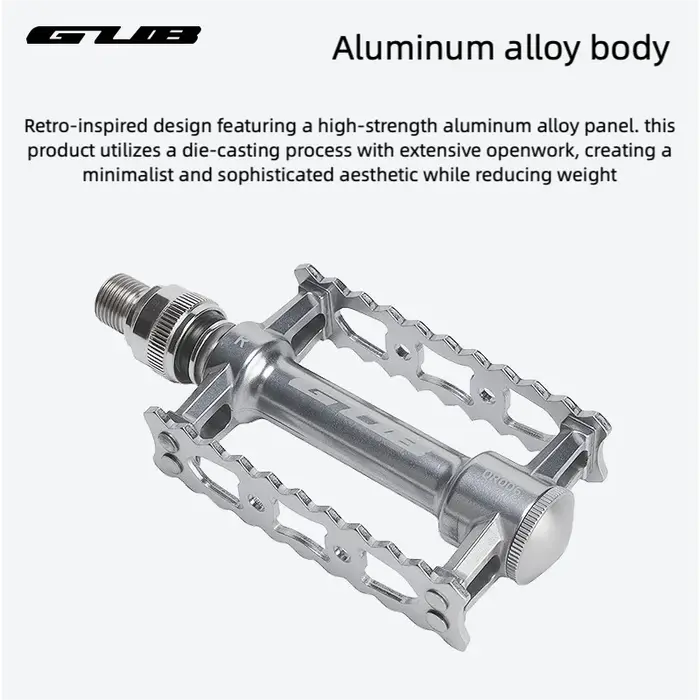 GUB QR006 rétro dégagement rapide pliant VTT en alliage d'aluminium pédale de vélo avec Triple roulements anti-dérapant