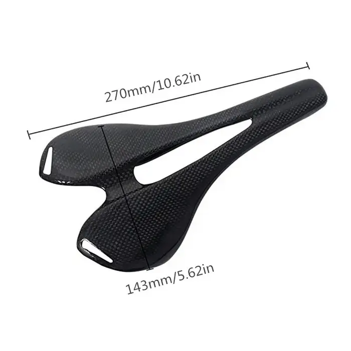 Selle de vélo entièrement en Fiber de carbone 3K, siège de vélo de route et vtt, équipement de Cycle